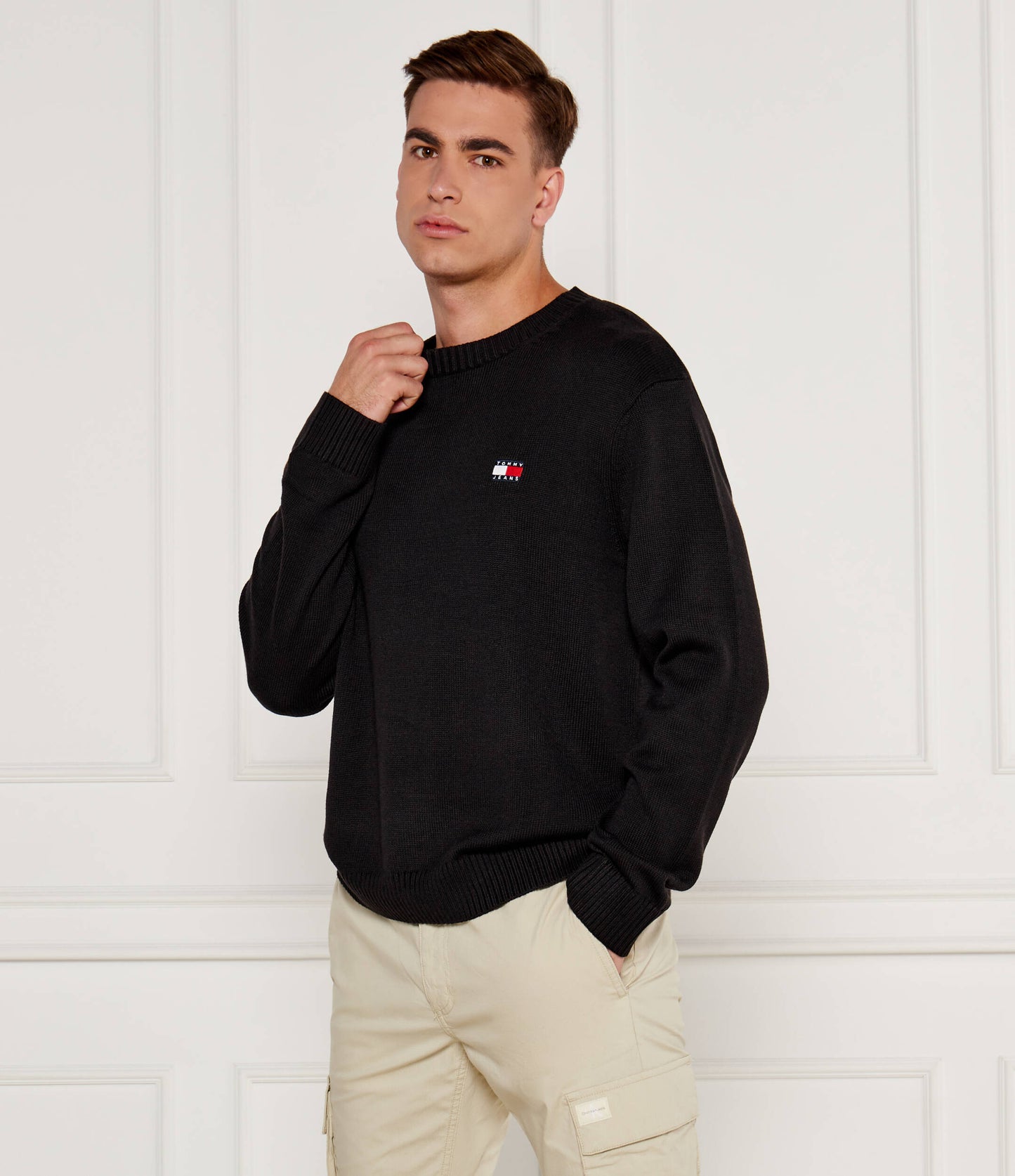 Tjm Reg Badge Sweater Black / L