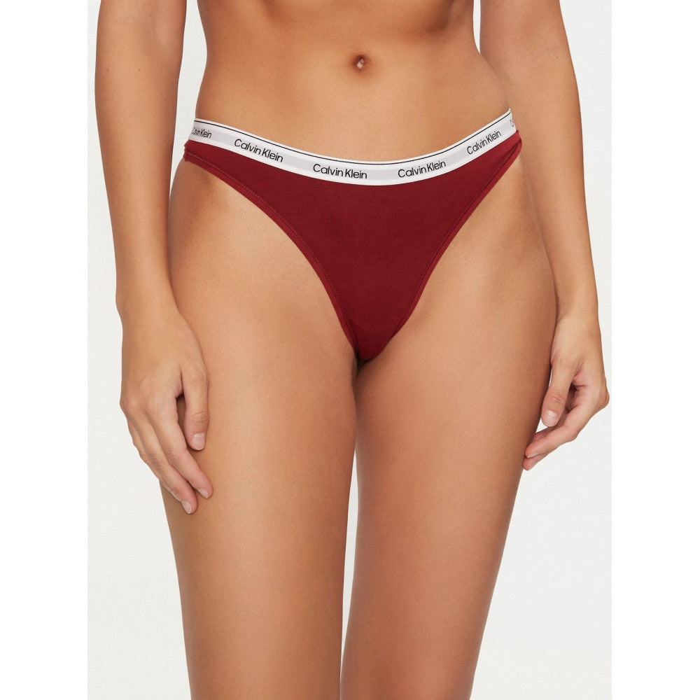 Thong 3Pk SYRAH/ SUBDUED/ PRAIRIE PEACH / L