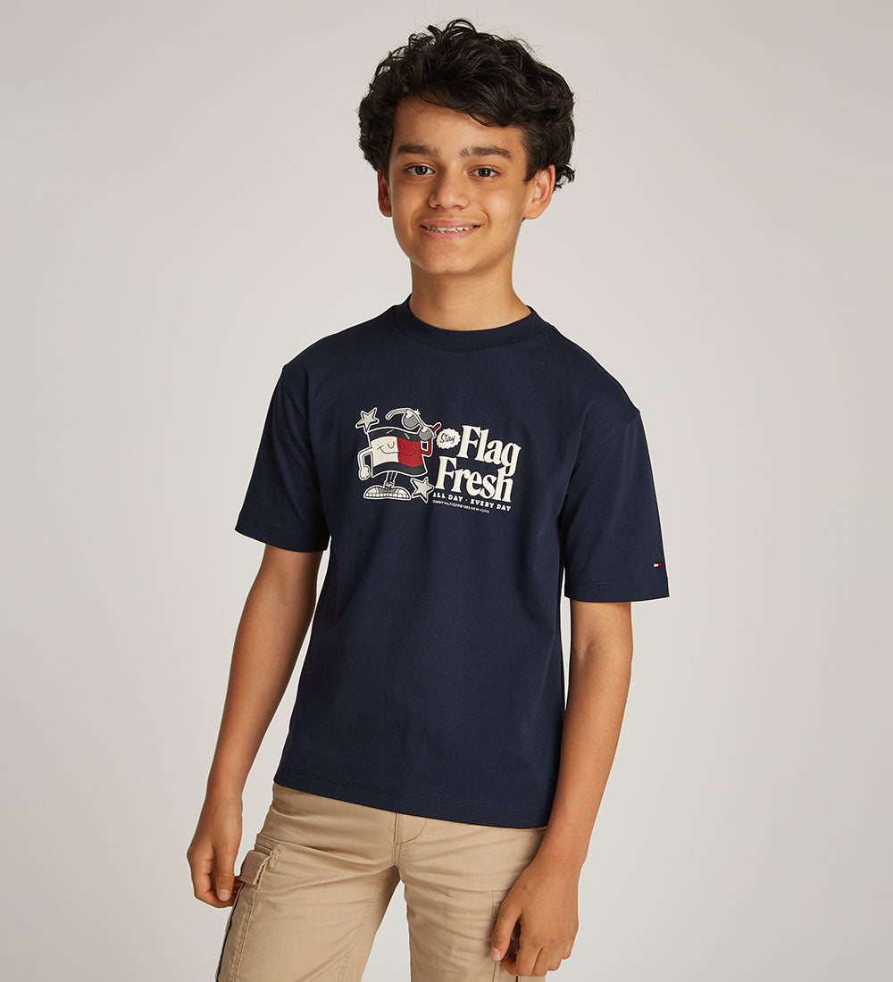 Flag Fun Tee Ss Dark Night Navy / 10