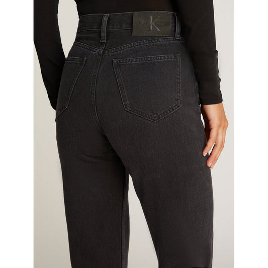 High Rise Straight Denim Black / 3027