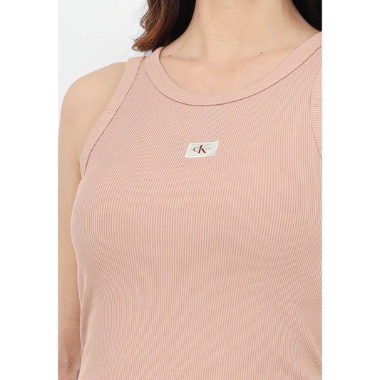 Woven Label Rib Tank Top Tuscany / L