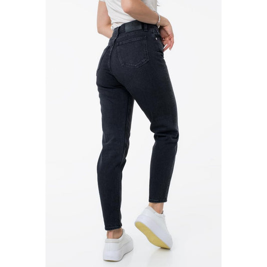 Mom Jean Denim Black / 2827