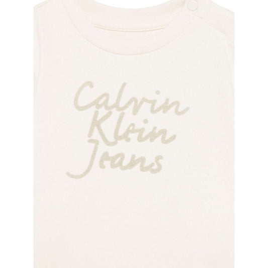 Handwriting Logo Ss T-Shirt Turtledove / 80