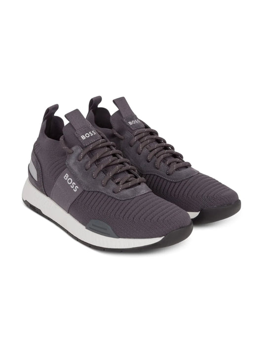 Boss Trainer Shoes - TITANIUM_RUNN_KNSTA