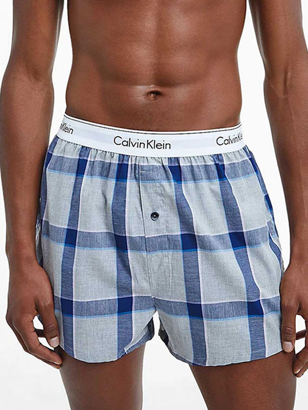 Boxer Slim 2Pk NEW NAVY/ TINTON PLAID / L