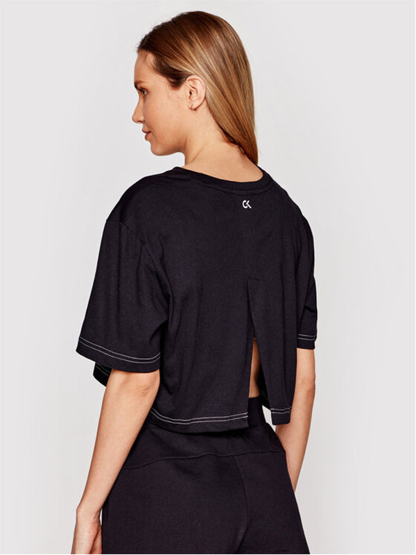 Pw - Open Back Cropp CK BLACK / L