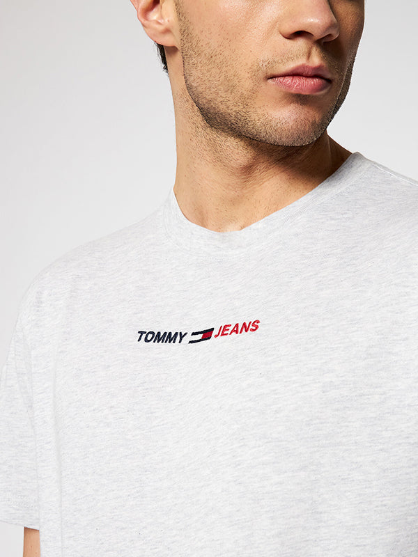 Tjm Linear Logo Tee Silver Grey Htr / L