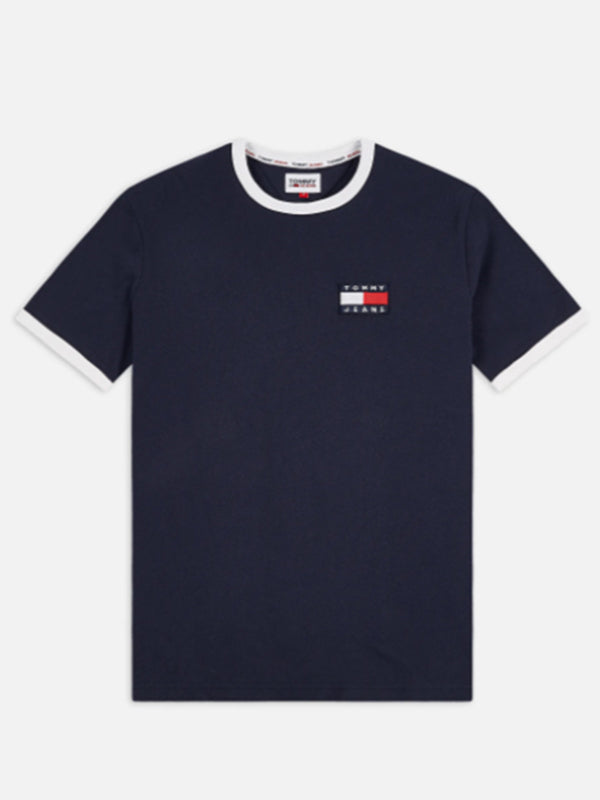 Tjm Badge Ringer Tee Twilight Navy / White / L