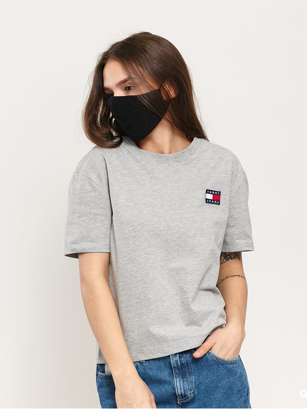 Tjw Tommy Badge Tee Silver Grey Htr / L