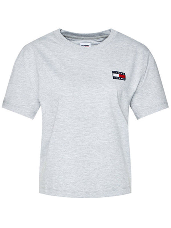 Tjw Tommy Badge Tee Silver Grey Htr / L