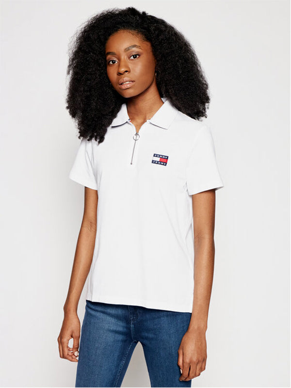 Tjw Tommy Badge Polo White / L