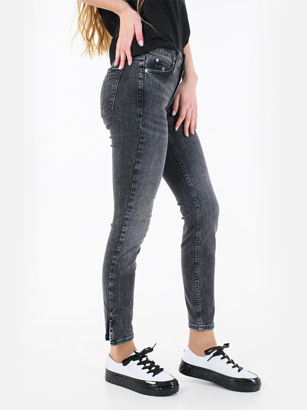 Mid Rise Skinny Ankl Denim Grey / NI30