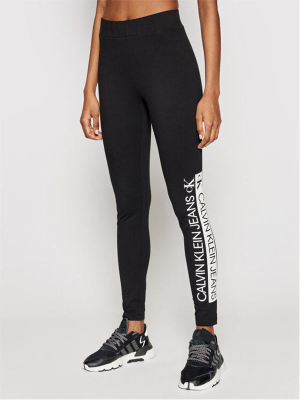 Mirrored Logo Leggin Ck Black / L