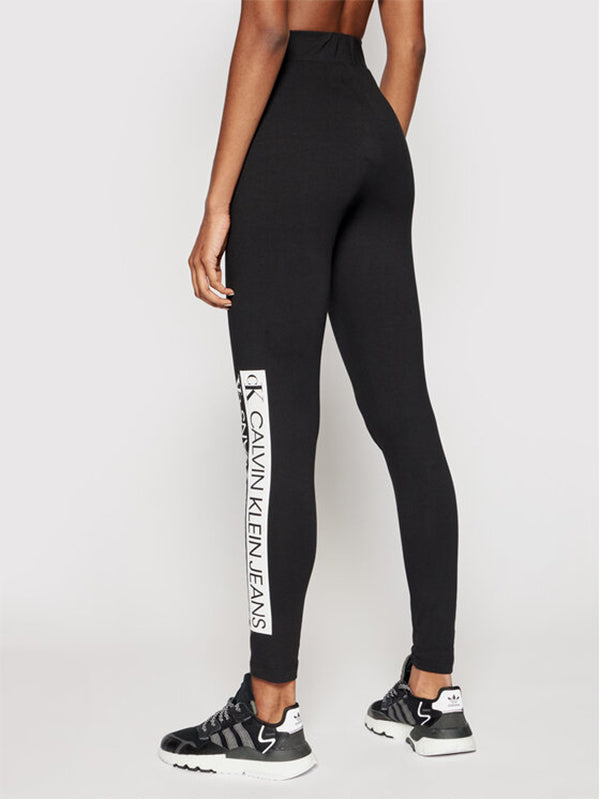 Mirrored Logo Leggin Ck Black / L