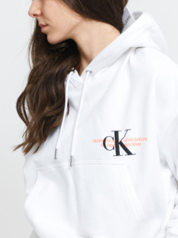 Urban Logo Hoodie Bright White / L