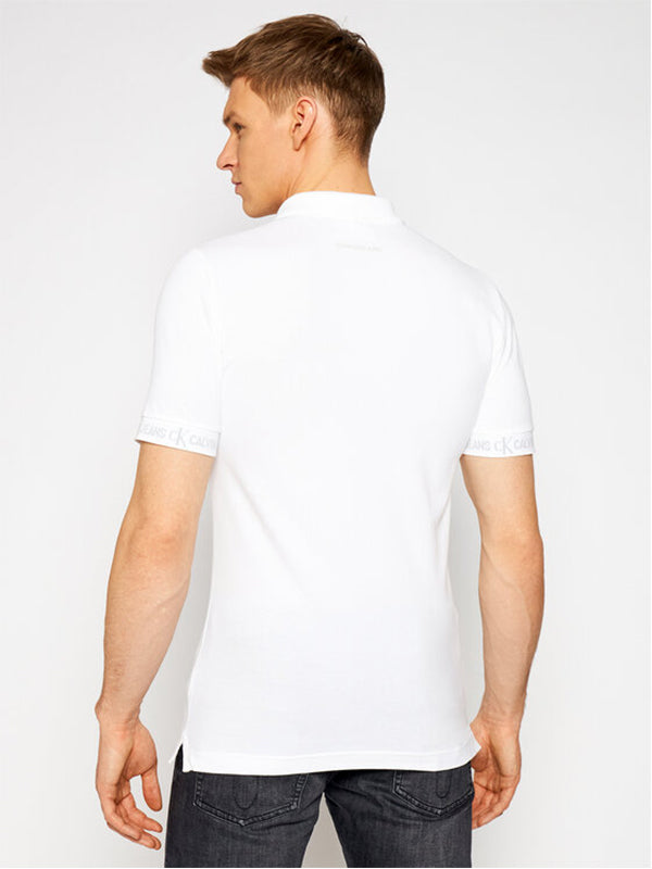 Logo Jacquard Polo Bright White / L