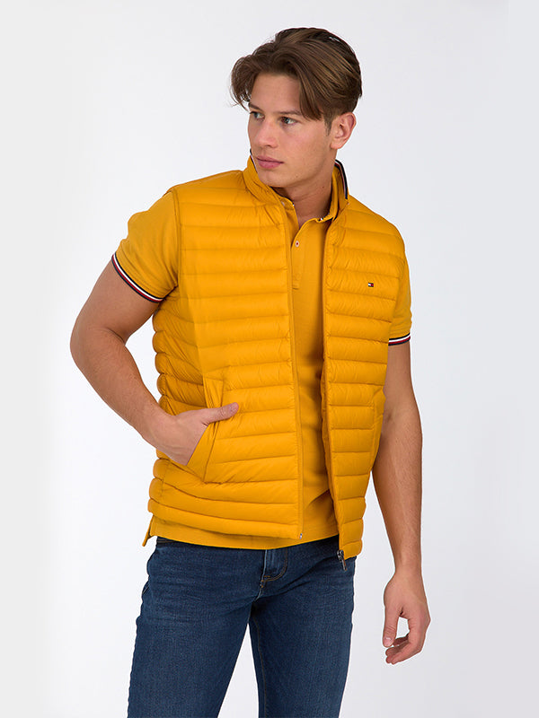 Packable Down Vest Courtside Yellow / L