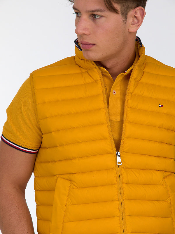 Packable Down Vest Courtside Yellow / L