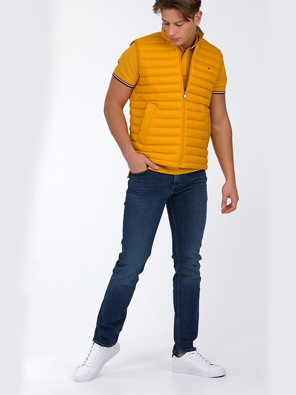 Packable Down Vest Courtside Yellow / L