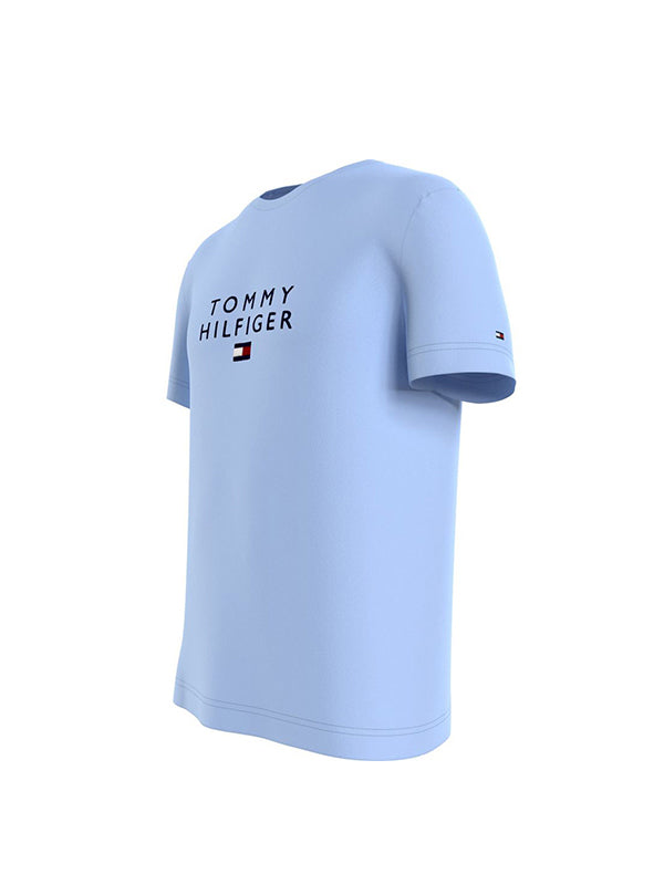 Stacked Tommy Flag T Sweet Blue / L