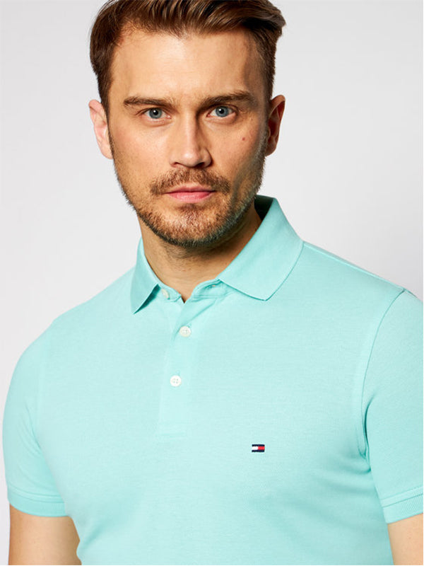 Core 1985 Slim Polo Miami Aqua / L