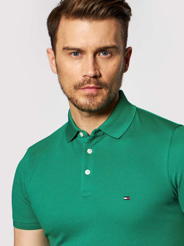 Core 1985 Slim Polo Courtside Green / L