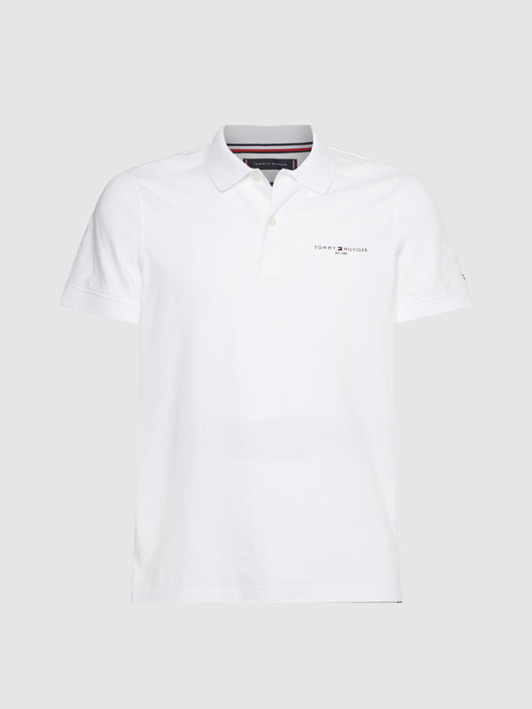 Clean Jersey Slim Po White / L