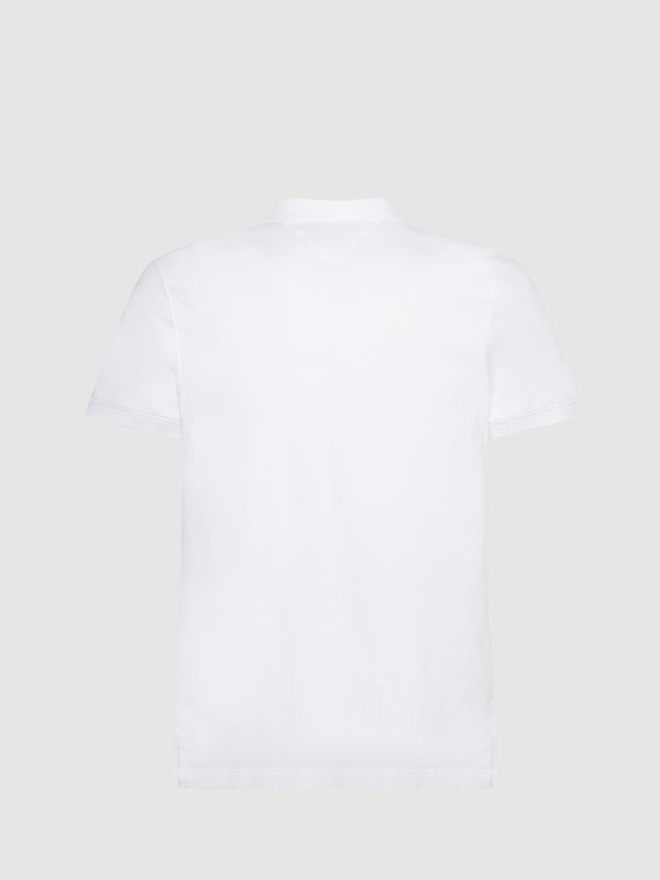 Clean Jersey Slim Po White / L