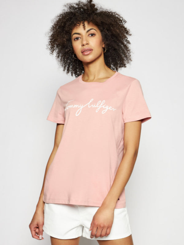 Crew Neck Graphic Te Soothing Pink / L