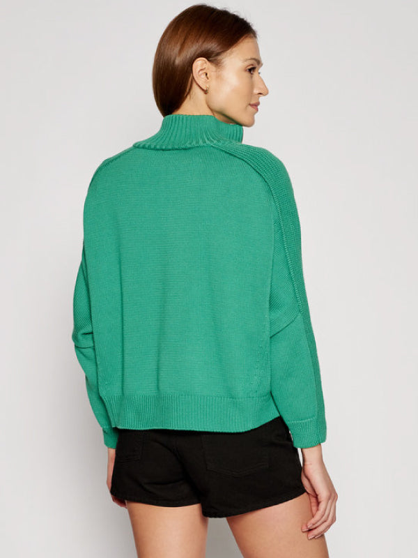 Zip-Up High-Nk Swt L Primary Green / L