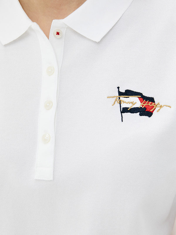 Regular Flag Polo Ss White / L