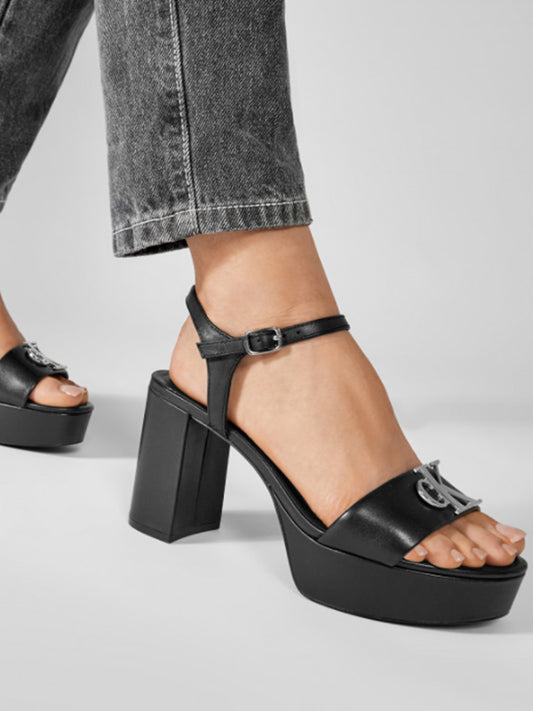 Heel Sandal Strap Hw Black / 41