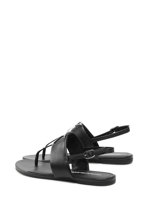 Flat Sandal Hw Lth Black / 41