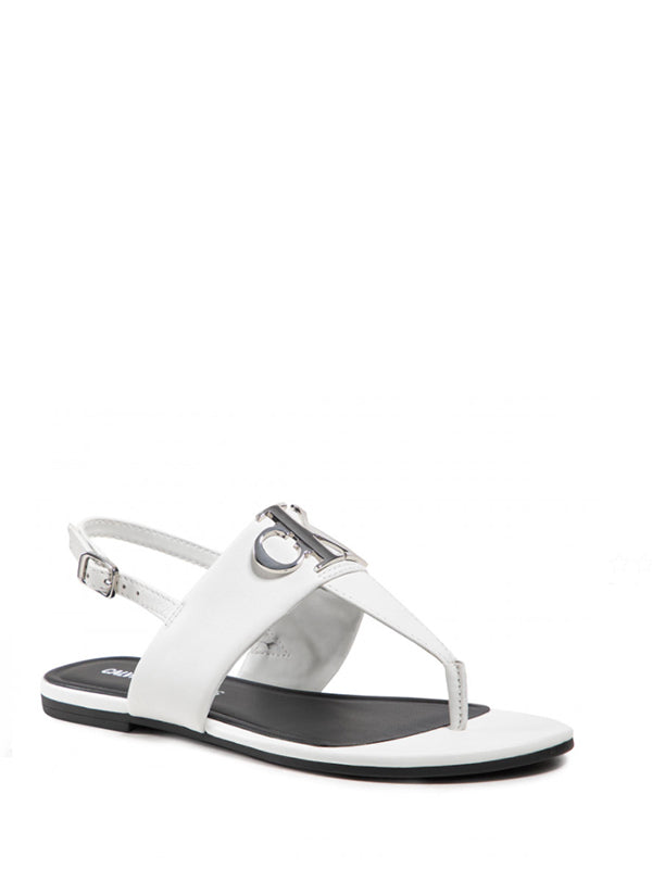 Flat Sandal Hw Lth Bright White / 41