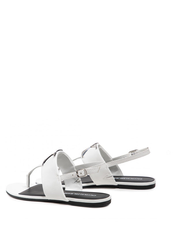 Flat Sandal Hw Lth Bright White / 41