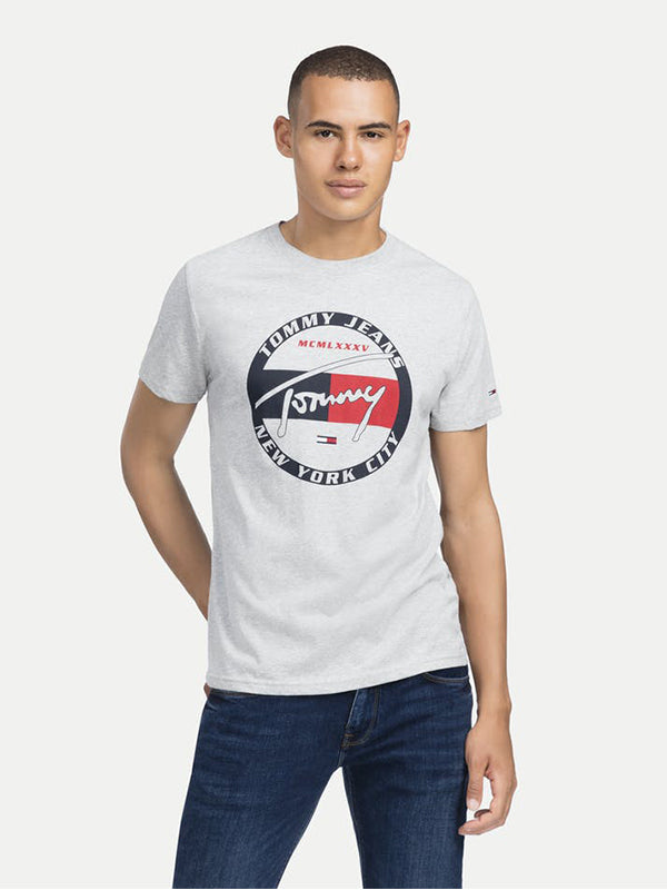 Tjm Circle Graphic T LT GREY HTR / L