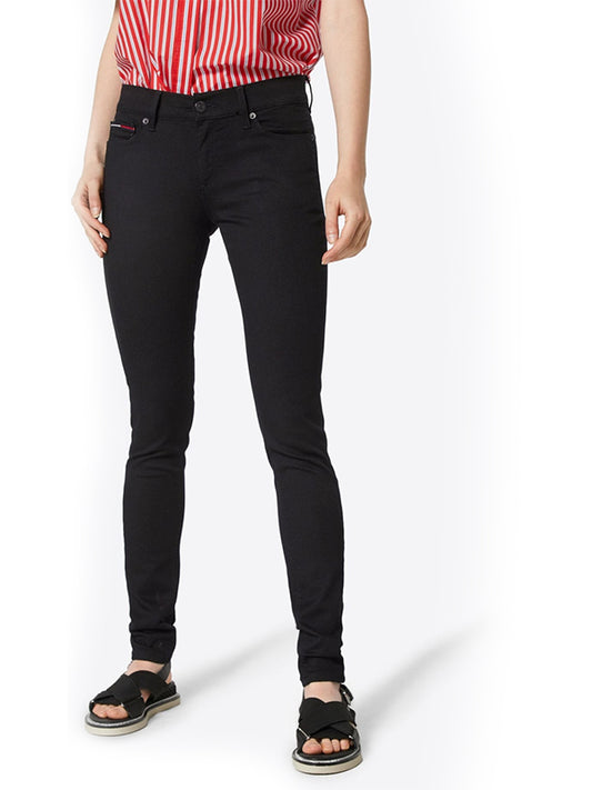 MID RISE SKINNY NORA DANA BLACK STRETCH / 3229