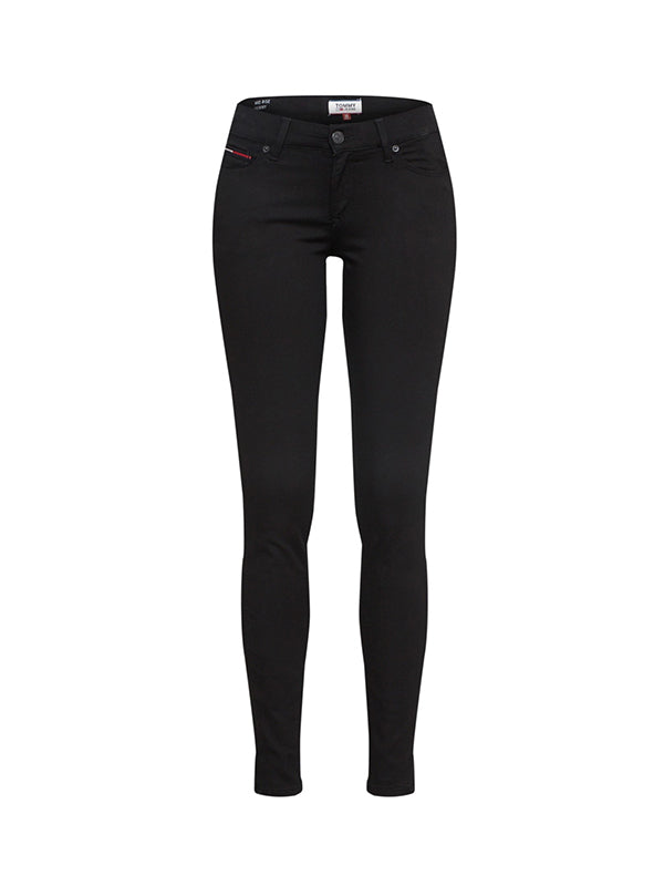 MID RISE SKINNY NORA DANA BLACK STRETCH / 3229