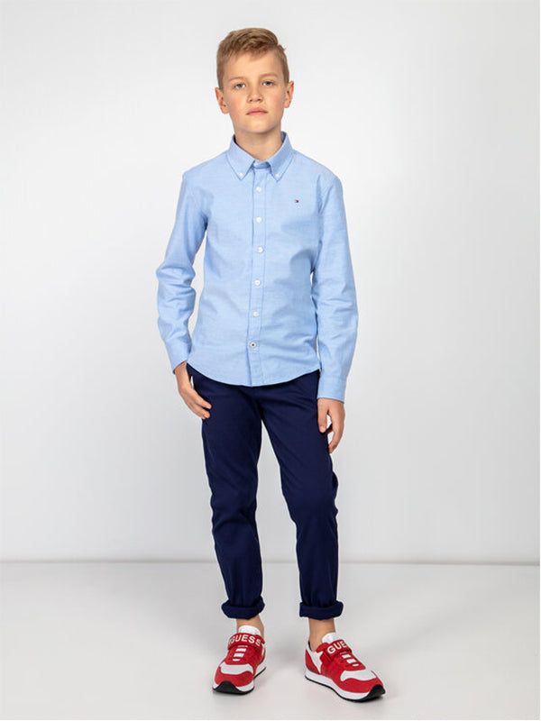 Boys Stretch Oxford Shirt Blue / 10