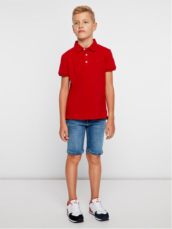 Boys Tommy Polo S/S Apple Red / 10