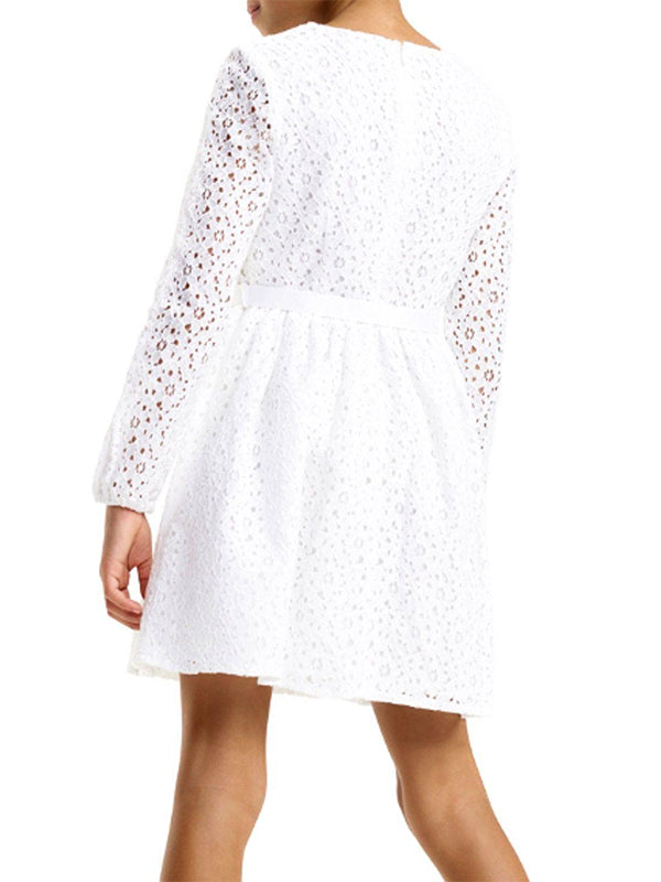 Signature Lace Dress Bright White / 10