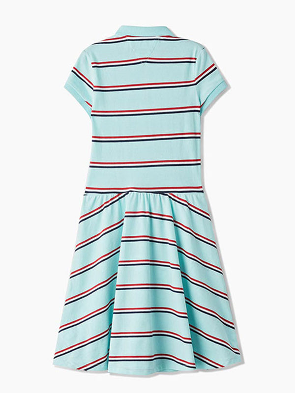 Polo Dress Skater Sh Blue Light / 10