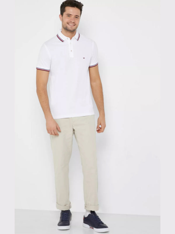 Tommy Tipped Slim Po BRIGHT WHITE / L