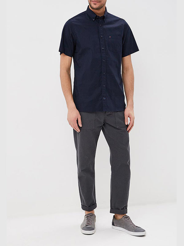 Stretch Poplin Shirt SKY CAPTAIN / L