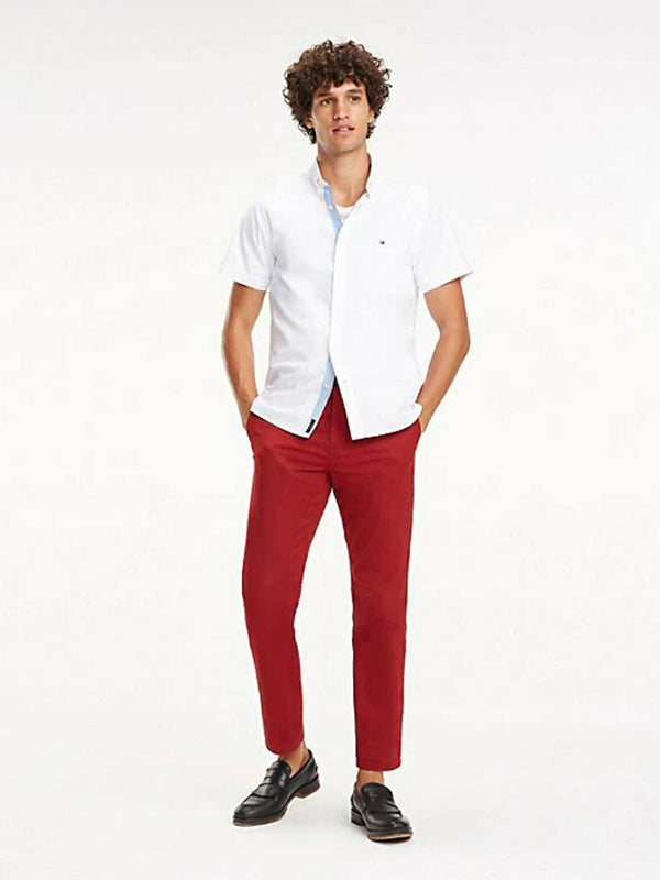 Slim Organic Oxford BRIGHT WHITE / L