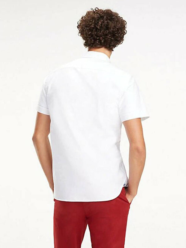 Slim Organic Oxford BRIGHT WHITE / L