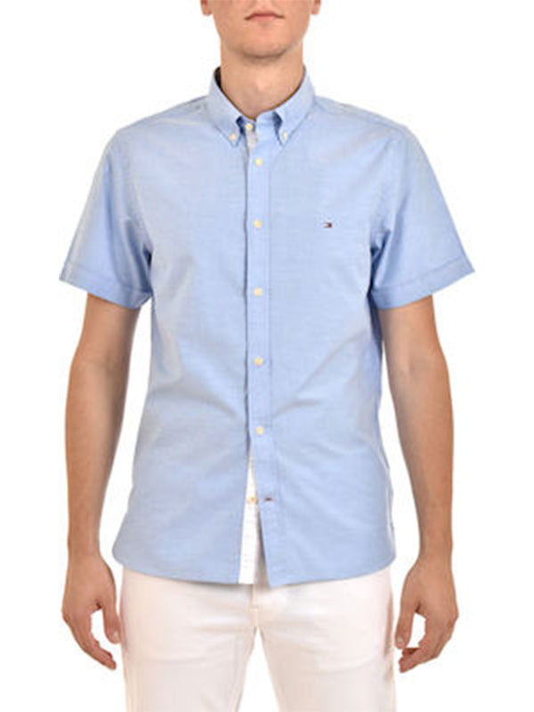 Slim Organic Oxford SHIRT BLUE / L