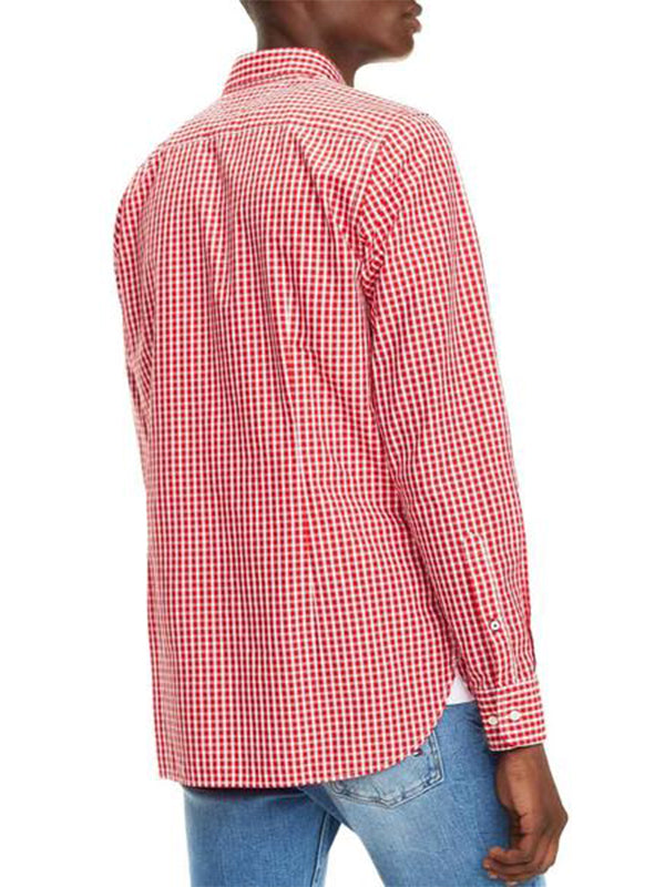 Slim Check Shirt HAUTE RED / BRIGHT WHITE / L