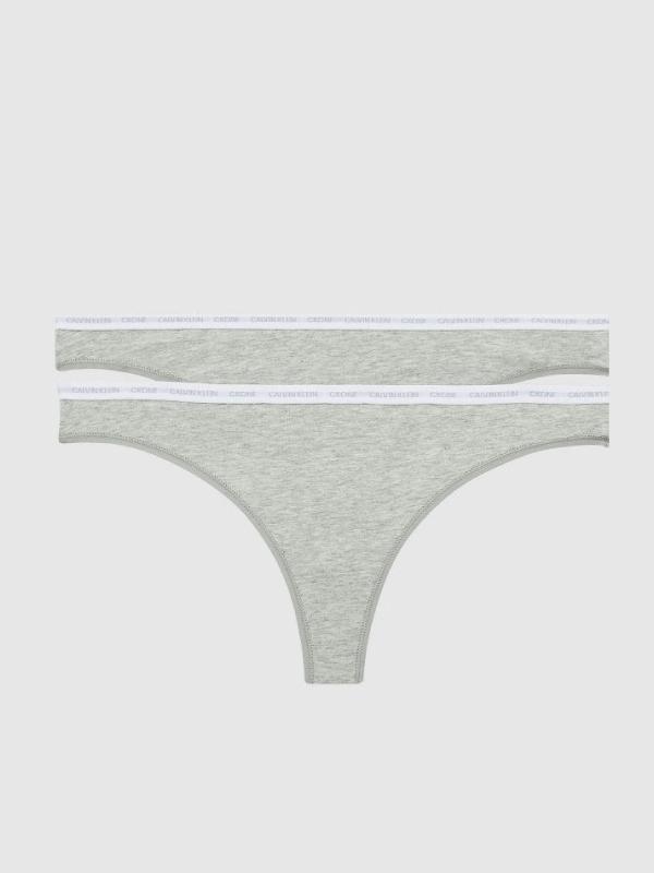 Thong 2Pk GREY HEATHER/GREY HEATHER / L