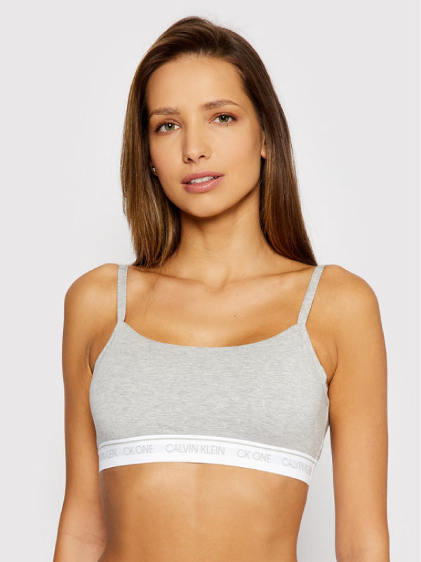 Unlined Bralette GREY HEATHER / L